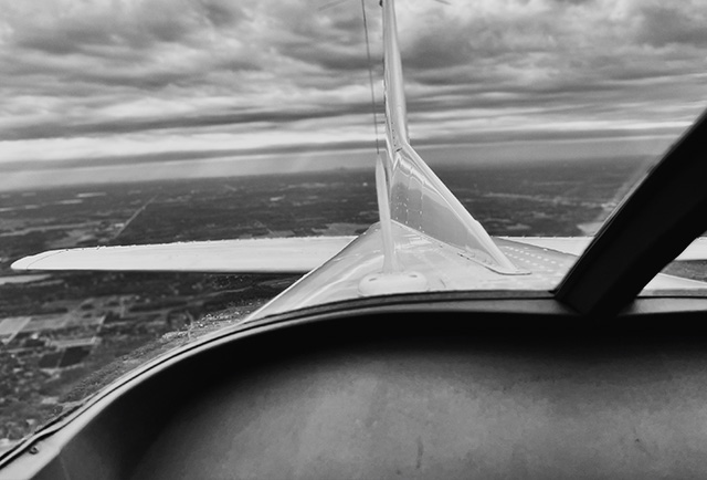 Image of airplane tail